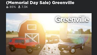 Memorial Sale! (Greenville Roblox)