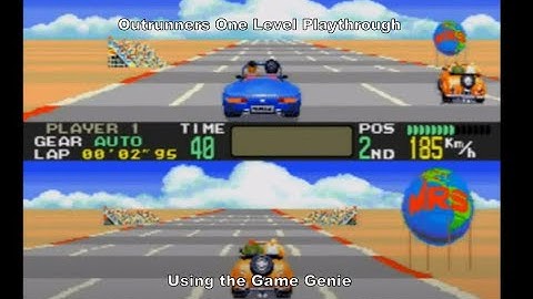 OutRunners One Level Playthrough using the Megadrive