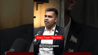 Army Court Marshal💀| #rajshamani #podcast #army #ytshorts #ias #viral