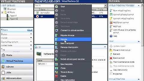 First look at Hyper-V and SCVMM