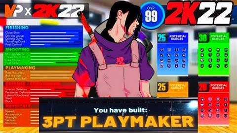 3 POINT PLAYMAKER - THE BEST ISO BUILD FOR NBA2K22! BEST GUARD BUILD ON 2K22 CURRENT GEN!