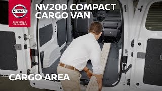 2015 Nissan NV200 Compact Cargo Van Cargo Space Configurations
