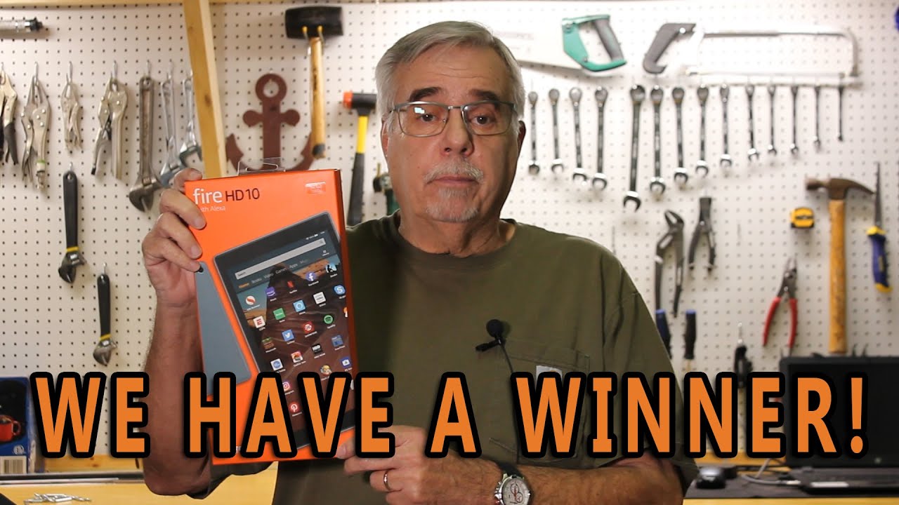 Amazon Fire 10 Tablet Give-A-Way Winner! - YouTube