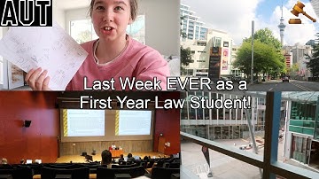My Last Week EVER as an AUT First Year Law Student! Final Classes, Assignments, Grades + More! VLOG