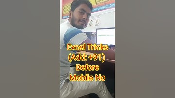 How to Add (+91) India Code Before Mobile No. in Excel? || #shorts #trending  #ytshorts #viral