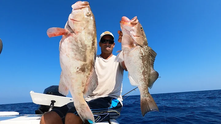 40 Miles OFFSHORE Fishing Solo Trip | BIG Red Grouper!