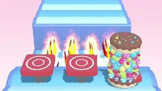 Burger Stack Runner 3D Gameplay Level 21-30 MAX ENERGY !! screenshot 5