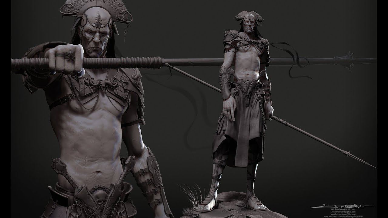 character modelling in zbrush