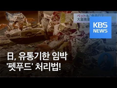 일본, 유통기한 임박 ‘펫푸드’ 처리 어떻게? / KBS뉴스(News)