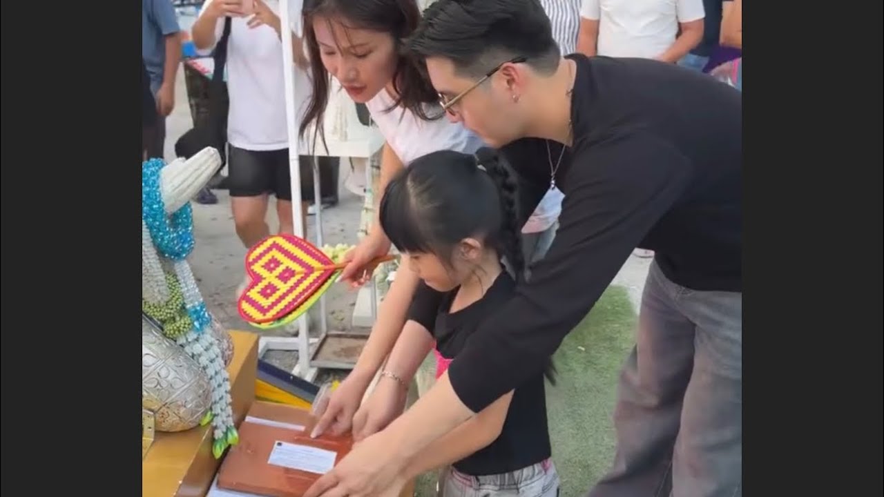 นาริตะทำบุญกับปาปี้แม่แพรว น่ารักอบอุ่นมาก