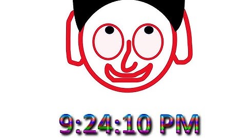 MatsClock 280098 - Free Animated Cartoon Face PowerPoint Digital Clock PPT Timer