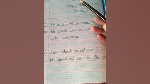 Class 1  EVS Ch - 9   Safety First Topic : Que /Ans    ( Part-1)