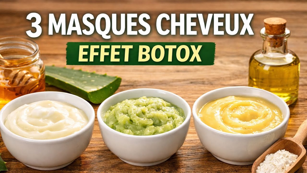 Cheveux secs et ternes ? Teste ces 3 masques naturels effet Botox