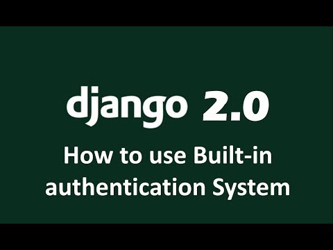 How to use Django Built In Login System | Authentication System