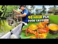 Catching  cooking mud crabs 48 hour food layover in fiji