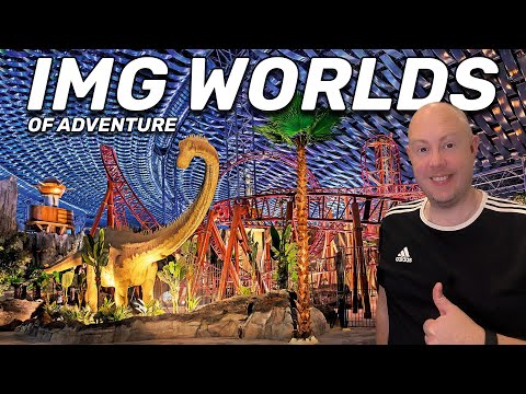 IMG Worlds of Adventure Vlog - Inside Dubai&#39;s Largest Indoor Theme Park! 🇦🇪