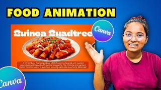 How to Create FOOD ANIMATION with Canva | Step by Step Canva Tutorial