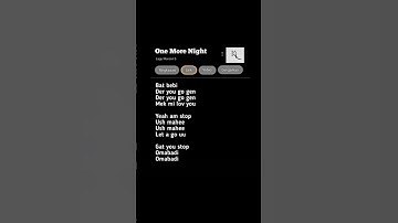 Thumbnail of lirik lagu one more night