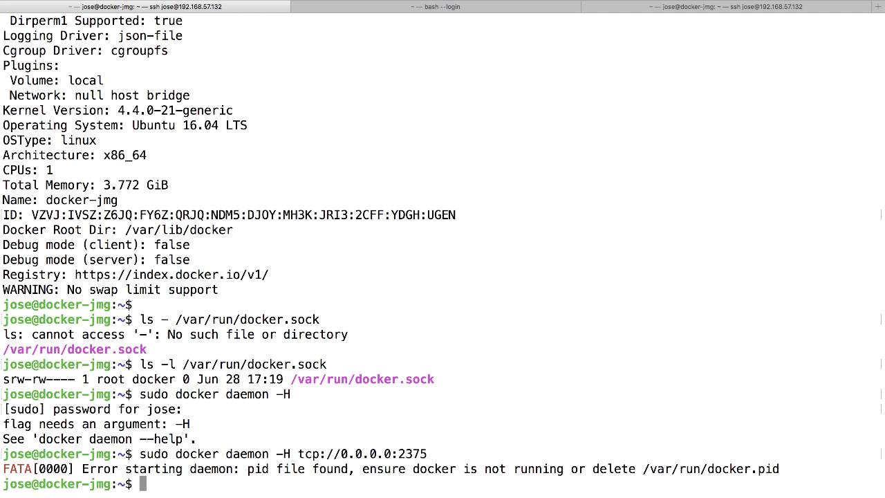 Docker para docker demonio enlazar a localhost de
