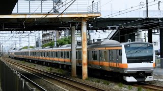 [グリーン車付き12両試運転] E233系0番台H57編成(中央線快速電車) 12両試運転 東海道線(東海道貨物線) 辻堂(JT-09)通過