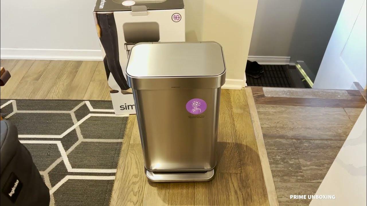 Simplehuman 58L Dual Compartment Step Can + Compost Caddy (Unboxing & First  Impressions!) 