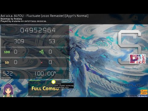 osu! | Fluctuate (2020 Remaster) [Ayyri's Normal] +HDHRFL SS #1