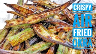 Air Fryer Okra | Ninja Foodi Grill Recipe | Bhindi recipe | Lemon Pepper Air Fryer Okra