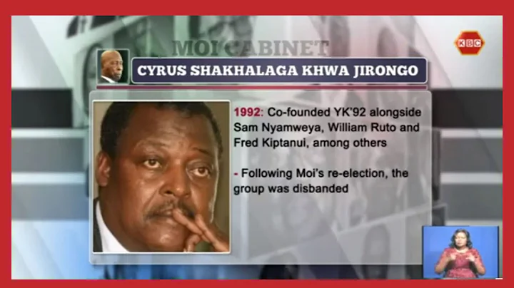 The cabinets | The profile of Cyrus Jirongo