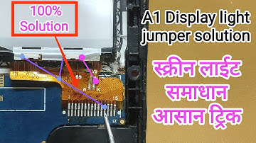 lava display light jumper solution | No display light | लावा A1 डिस्प्ले लाईट नहीं आ रही | light way