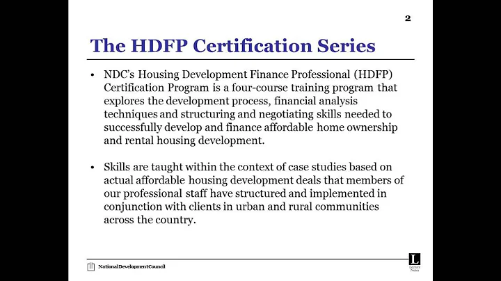 Learn about the National Development Council Housing Finance Certification - DayDayNews