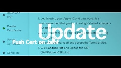 Renewing an Apple Push Notification (APNs) Certificate in Jamf Pro