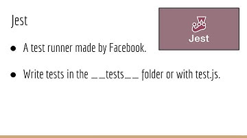 Test Driven Development, Jest, Enzyme, & More