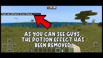 HOW TO REMOVE POTION EFFECT IN MINECRAFT - TUTORIAL