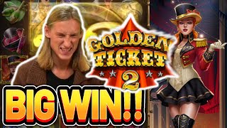 GOLDEN TICKET 2 BIG PAY NOT HIGH X BUT HIGH BET - €40 bet on Casino slot from CasinoDaddys stream screenshot 5