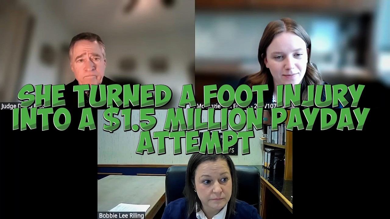 Она превратила травму ноги в попытку заработать 1,5 миллиона долларов.