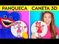 O DESAFIO MAIS DIVERTIDO DE TODOS: CANETA 3D VS. ARTE EM PANQUECA || Huggy Wuggy vs. Eu! Por 123 GO!