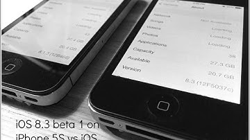 iOS 8.3 beta 1 on iPhone 5S vs iOS 8.1.3
