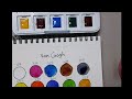 van gogh watercolor review, are they worth it?! #art #فن #watercolor #unboxing #swatches #arthaul