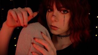 ASMR | "shh, relax" slow, gentle whispering & towel scratching - breathing, shushing screenshot 4