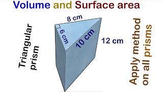 Form 2 volume and Surface area triangular prism Surface Area Volume Practice 1 Triangular Prism