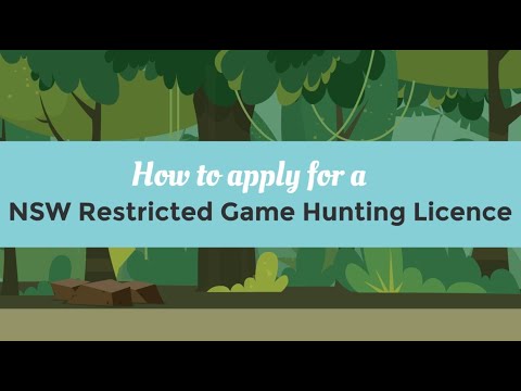 How to apply for a NSW Restricted Game Hunting Licence (R-Licence)