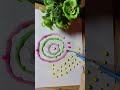 water colour drop mixing rangoli