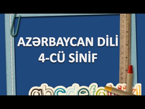 Azərbaycan dili 4-cü sinif, \
