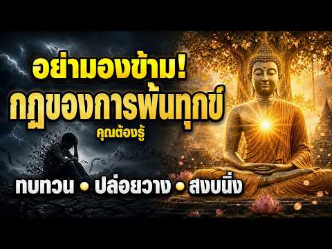 อย่ามองข้าม! กฎของการพ้นทุกข์ที่คุณต้องรู้ - ทบทวน ปล่อยวาง สงบนิ่ง | ฟังให้จ...