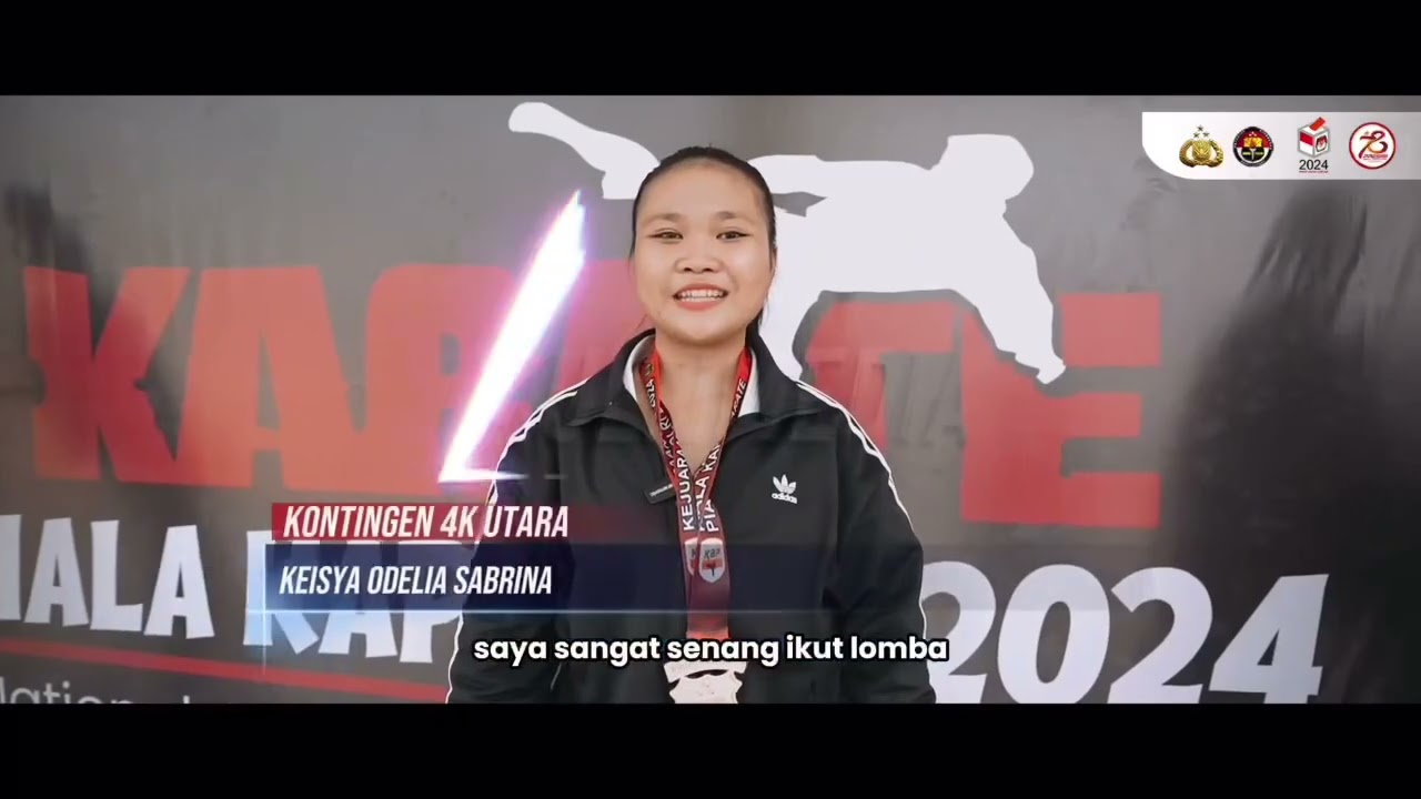 Karate Piala Kapolri National Open Karate Championship di GOR Laga Tangkas Pakansari, Bogor.