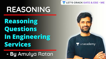 Reasoning Questions In Engineering Services | Reasoning | GATE/ESE 2021 | Amulya Ratan