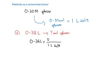Week 9 - 3. Molarity as a conversion factor