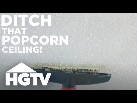 How To Remove Popcorn Ceilings Hgtv