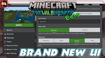 NEW UI + PARITY (Sort Of) | Minecraft Bedrock Beta 1.18.20.21