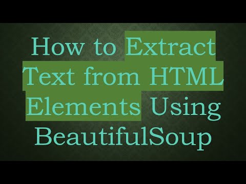 How to Extract